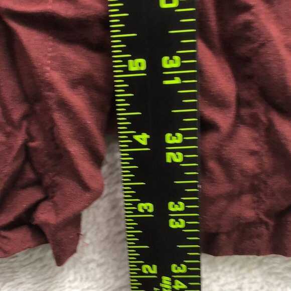 Island Shores Mens Hawaiian Shirt Sz 3XL Palm Print Burgundy Short Sleeve Casual - Picture 4 of 12